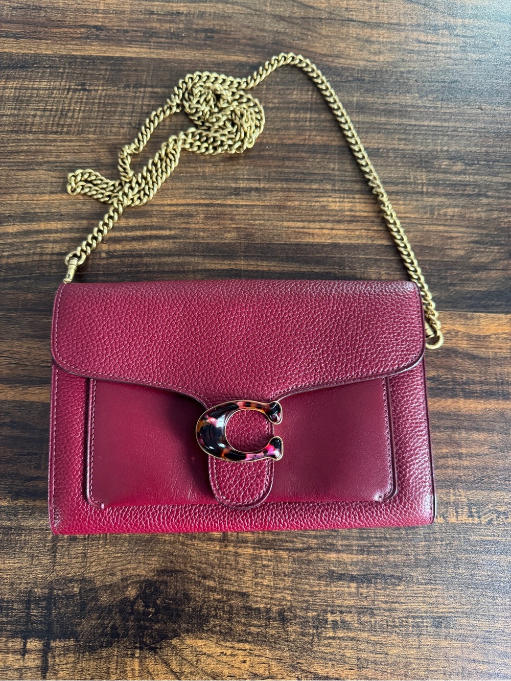 Coach tabby chain clutch 78385